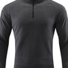 Men's Plus Size Quarter-Zip Polo with Moisture-Wicking Technology