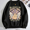 Graphic Round Neck Long Sleeve Sweatshirt