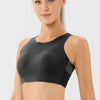 Round Neck Wide Strap Active Bra