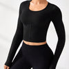 Round Neck Long Sleeve Active T-Shirt