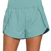 Zenana High Waisted Zippered Back Pocket Running Shorts