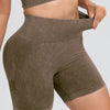 Washed High Waist Active Shorts