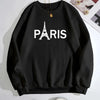 Paris Eiffel Tower Graphic Round Neck Sweatshirt