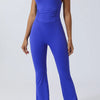Crisscross Wide Strap Sleeveless Jumpsuit