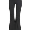 Zenana Raw Edge Hem Flare Yoga Pants