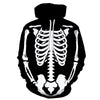 Men's Skeleton Print Hoodie